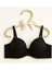 Lazer Kesim Destekli B Cup Sütyen Siyah 1