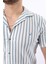 Erkek Kısa Kollu Slim Fit Yazlık Çizgili Gömlek 2