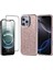 Apple iPhone 15 Pro Max Kılıf Taşlı Tasarımlı Zore Kapi Kapak + Temperli Cam Ekran Koruyucu 1
