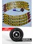 Hankook Motosiklet ve Otomobil Araç 3D Oto Lastik Yazısı Sticker Arma 8 Adet Sarı 1