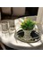Gümüş Motifli 4 Parça Jardinyer Set 1
