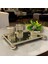 Gümüş Top Ayaklı 4 Parça Dikdörtgen Jardinyer Set 1