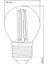 G45 Şeffaf Cam E27 Mini LED Ampul - 3000 Kelvin Beyaz Cam Sarı Işık 2