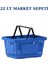 22 Litre Market Sepeti, Alışveriş Sepeti, Saplı Market Sepeti 2