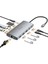 Macbook Uyumlu 11 Hub Çift Hdmı 8k Gigabit Ethernet USB 3.2 USB 3.0 10 Gbps Sd Tf Pd 100W Aluminyum 1