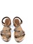 G25Y122 Lastikli Taşlı 3 cm Alçak Topuklu Camel Bej Şık Sandalet 2
