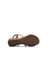 G25Y122 Lastikli Taşlı 3 cm Alçak Topuklu Camel Bej Şık Sandalet 4