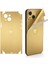 Xiaomi Mi 13 Için Uyumlu 360 Full Arka ve Yan Kaplama Koruma Sticker -Aynalı Gold 1