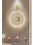 (Büyük Boy-50*75 cm)Kadran Iskandinav Kristal Gold(Kırılmaz Göbek)(Led Için 3ADET Pil Gelmektedir)Metal Duvar Saati 1