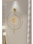 (Büyük Boy-50*75 cm)Kadran Iskandinav Kristal Gold(Kırılmaz Göbek)(Led Için 3ADET Pil Gelmektedir)Metal Duvar Saati 6