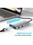 Macbook Uyumlu 4K Hdmı, 10 Gbps USB A ve C, 3 USB 5 Gbps, Pd 100W Şarj Gigabit Ethernet Bağlantı Aluminyum 4