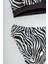 Zebra Desenli Kız Çocuk Bikini Takım 2