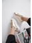 Nitra Premium Bağcıklı Kadın Altın Sneaker 3