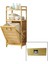 2 Raflı - Ahşap Bambu Kirli Çamaşır Çek Aç Sepeti SPT=40X30X53CM RAF=31CM+53+11=Y=95CM (4727) 1