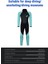 Çocuklar Wetsuit Erkekler ve Kızlar Için Mükemmel Ekstra Sıcaklık Için 3mm Kalınlık Neopren Sörf Yüzme Dalışı Için Soğuk Suda Tam Kısa Islak Takımlar Ideal Gençler ve Küçük Çocuklar Sörf Wetsuit (Yurt Dışından) 4