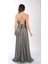 Ince Askılı Önden Yırtmaçlı Drape Kiloş Abiye Elbise 00KB6128 5
