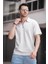 Lond Polo Yaka Jakar Kumaş Yarım Fermuarlı Erkek Tshirt 3