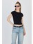 Siyah Bisiklet Yaka Pamuklu Slim Fit Tişört 9190 1