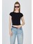 Siyah Bisiklet Yaka Pamuklu Slim Fit Tişört 9190 2