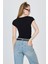 Siyah Bisiklet Yaka Pamuklu Slim Fit Tişört 9190 5