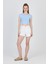 Mavi Bisiklet Yaka Pamuklu Slim Fit Crop Tişört 9199M 2