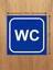 9 Lu Wc Seti Sticker Etiket Boyut 12X12 cm Kendinden Yapışkanlı Dış Mekana Uygun 2