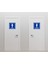 9 Lu Wc Seti Sticker Etiket Boyut 12X12 cm Kendinden Yapışkanlı Dış Mekana Uygun 3