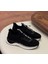 1096 Siyah Nubuk-Beyaz Taban Hakiki Deri Erkek Sneakers 1