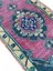 El Dokuma Vintage Küçük Halı 50X84 Mor Eskitme Yastık 3