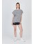 Gri Yıkamalı Oversize Basic Tişört 253014 3