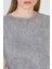 Gri Yıkamalı Oversize Basic Tişört 253014 4