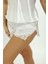 Zariften Beyaz Saten Babydoll Şortlu Takım - 257 4