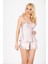 Zariften Pudra Saten Babydoll Şortlu Takım - 28ZARIFTEN 1