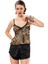 Zariften Leopar Babydoll Şortlu Takım - 1461 1