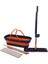 Kendinden Sıkmalı Katlanır- Tekerli Kovalı Mop Seti Yedek BEZLİ360° BAŞLIK=11.5X41CM- SAP:130CM 1