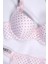 Lingerie Kadın Puanlı Baskılı Mikro Kumaş Taşlı Askılı Sütyen Takım 3