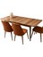 Kelebek Tekno Hazar Desen Highgloss Açılır 160X90 Masa (Açılımış Ölçüsü 197X90) 5