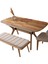 Çınar Açılır Valencia Ahşap Ayak 130X80 Masa (Açılımış Ölçüsü 165X80) 4