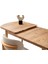 Kelebek Kaşıklıklı Diş Budak Açılır Naturel Ahşap Ayak 140X80 Masa (Açılımış Ölçüsü 175X80) 5