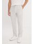 Slim Fit Dar Kesim Beli Bağlamalı Çizgili Yan Cepli Casual Jogger Pantolon 1