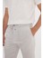 Slim Fit Dar Kesim Beli Bağlamalı Çizgili Yan Cepli Casual Jogger Pantolon 4