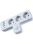 Grup Priz - 10 Amper 2500 Watt, Isıya Dayanıklı, Termal Koruma, 3 USB ve 1 Type-C Çıkışlı, Çocuk Koruması, Anahtarlı (3'lü Diktörtgen Priz, 3 USB + 1 Type-C) 1