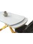 Still Beyaz Renk Gold Mir Ayak Açılır 130X80 Masa (Açılımış Ölçüsü 182X80) 4