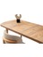 Kelebek Kaşıklıklı Beyaz Renk Naturel Ahşap Ayak Açılır 140X80 Masa (Açılımış Ölçüsü 175X80) 5