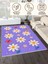 Lofy Halı Mor Papatya Desenli Yıkanabilir Çocuk Halısı 120X180 cm 3