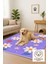 Lofy Halı Mor Papatya Desenli Yıkanabilir Çocuk Halısı 120X180 cm 2
