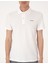 Erkek Ekru Slim Fit Örme Dokulu Polo Yaka Tişört 50309946-VR019 6