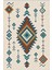 Lofy Halı Krem Zeminli Geometrik Etnik Desen Halı 160X230 Yıkanabilir 1