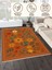 Lofy Halı Retro Botanik Desen Kiremit Renk Halı Yıkanabilir 160X230 4