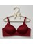 Kırmızı C Cup Telsiz Desteksiz Saten Fitilli Sütyen 1